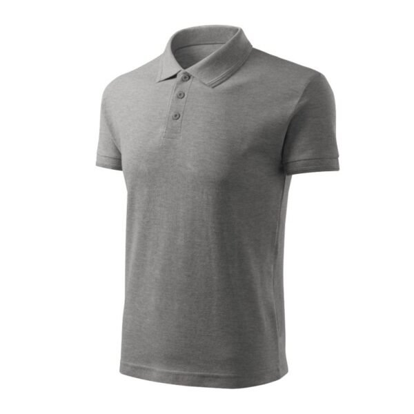Mens Pique Polo Free Polo Shirt (Dark Gray Melange)