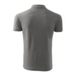 Mens Pique Polo Free Polo Shirt (Dark Gray Melange) - Image 3