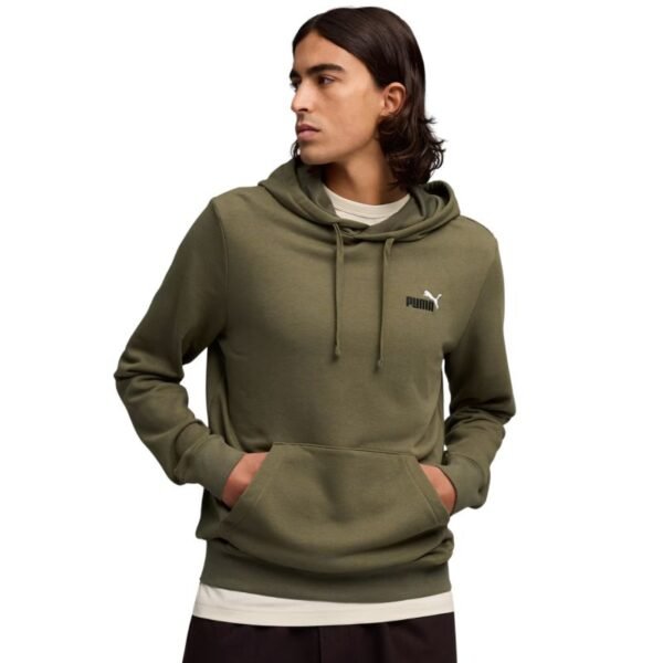 Mens Puma ESS 2 Color Small No. 1 Logo Hoodie olive 684719 81