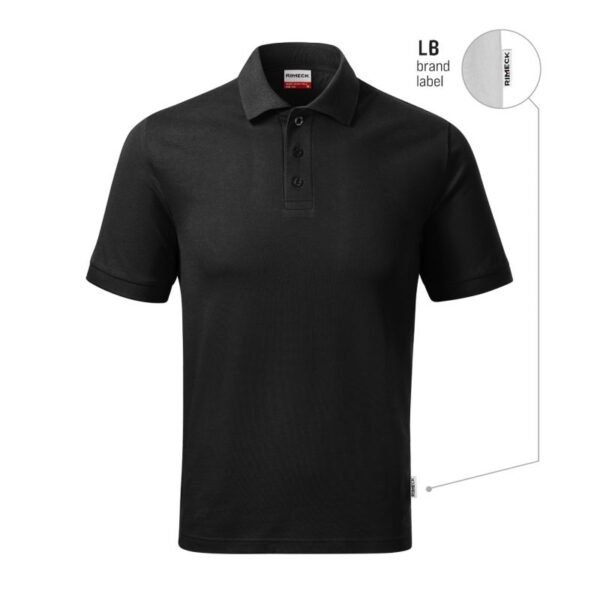 Mens Resist Heavy Polo Shirt (Black 01 (Brand Label))