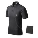 Mens Resist Heavy Polo Shirt (ebony gray 94 (brand label)) - Image 2