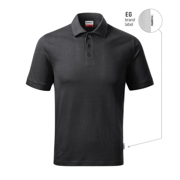 Mens Resist Heavy Polo Shirt (ebony gray 94 (brand label))