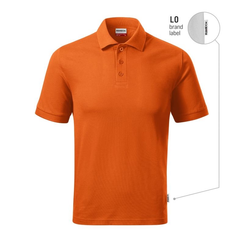 lupin-wear-ca-men-s-resist-heavy-polo-shirt-orange-11-brand-label-1137010 Mens Resist Heavy Polo Shirt (Orange 11 (brand label)) - Image 1
