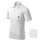 Mens Resist Heavy Polo Shirt (White 00 (brand label)) - Image 2