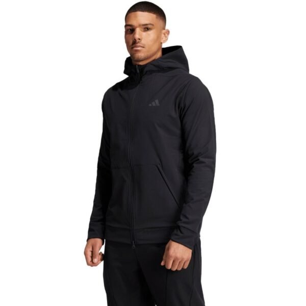 Mens sweatshirt adidas Designed for Training COLD.RDY Full-Zip Hoodie black IN5607