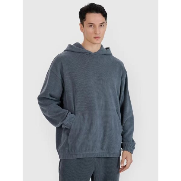 Mens sweatshirt with hood, open, 4F 4FRSS25TSWSM2181-22S