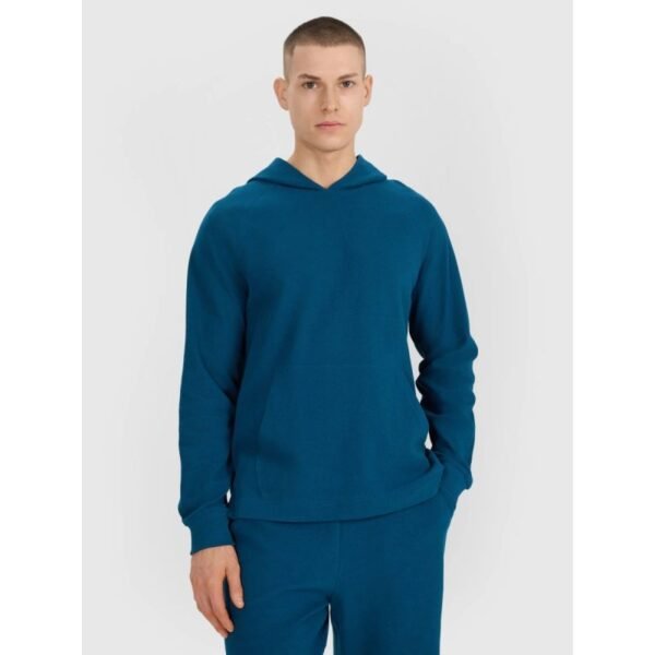 Mens sweatshirt with hood, open, 4F 4FWSS25TSWSM1558-46S