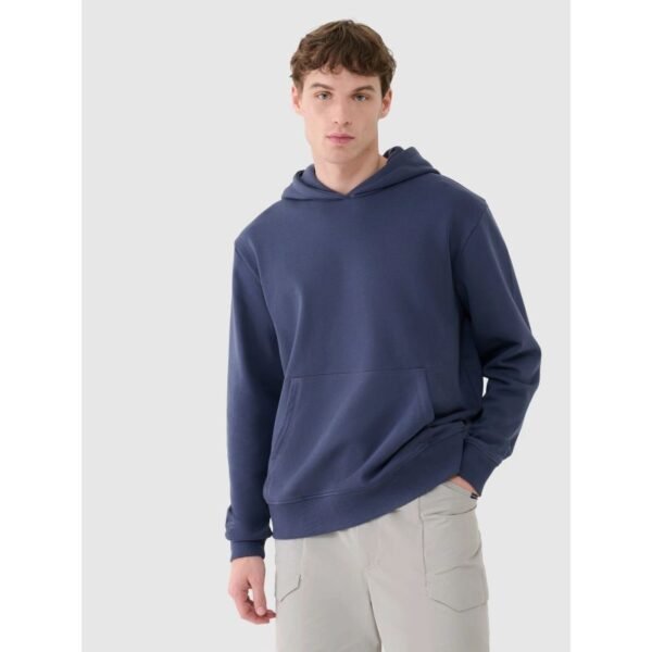 Mens sweatshirt with hood, open, 4F 4FWSS25TSWSM1749-22S