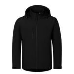 Mens Trail Softshell Jacket (Black) - Image 2