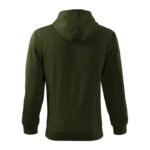 Mens Trendy Zipper Sweatshirt (Military) - Image 4