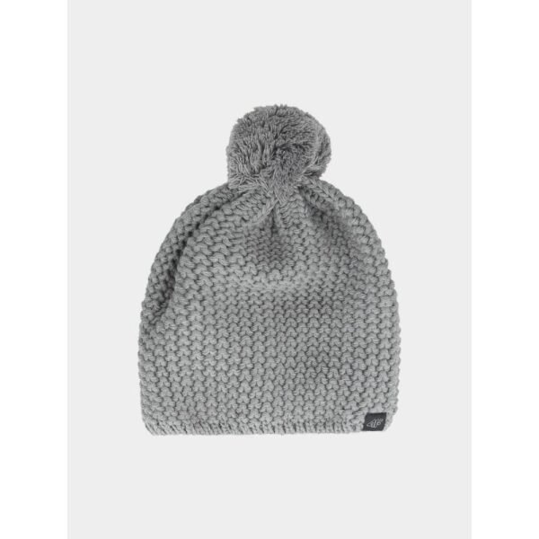 Mens winter hat with pompom 4F 4FWAW24ACAPM461-25S