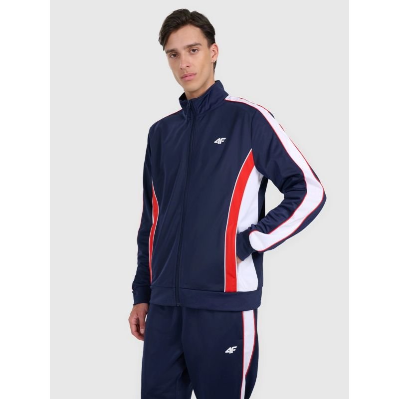 lupin-wear-ca-men-s-zip-up-sweatshirt-without-hood-4f-4fraw25tswsm2459-31s-1826394 Mens zip-up sweatshirt without hood 4F 4FRAW25TSWSM2459-31S - Image 1