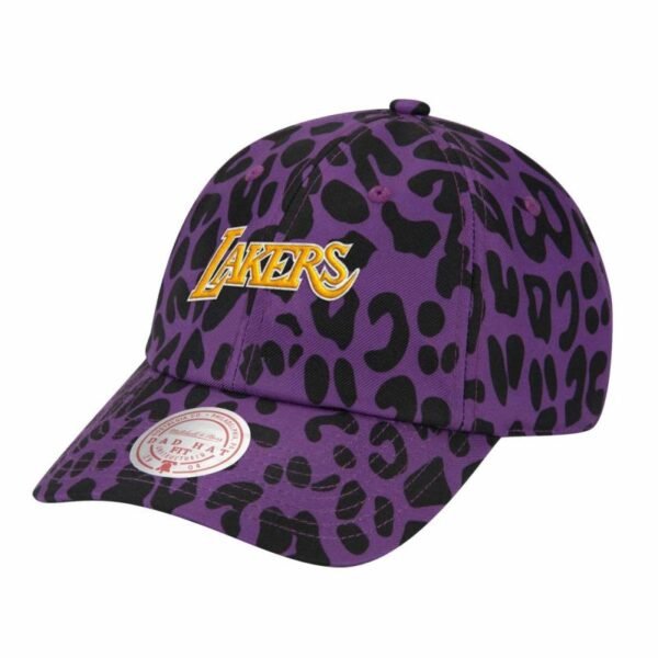 Mitchell Ness NBA Wild Style Los Angeles Lakers Strapback Cap - 6LUOMM20061-LALPURP
