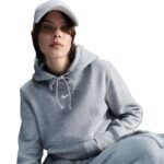 Nike Sportswear Phoenix Fleece Grey Womens Sweatshirt HF6839-063 - Image 2