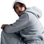 Nike Sportswear Phoenix Fleece Grey Womens Sweatshirt HF6839-063 - Image 3