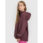 Oversized sweatshirt with hood, unzipped, for girls, 4F 4FJRAW25TSWSF2429-51S - Image 4