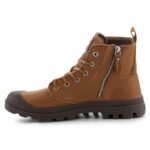 Palladium Pampa Zip Lth Ess U shoes 76888-252-M Dear Brown - Image 5