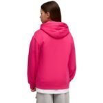 Puma ESS Centered Cat Logo Relaxed Hoodie for Kids Fuchsia 692973 59 - Image 4