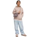 Puma ESS Centered Cat Logo Relaxed Hoodie for Kids Pink 692973 89 - Image 5