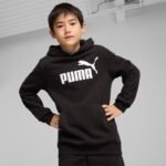 Puma ESS No. 1 Logo Hoodie for Kids Black 684909 01 - Image 3