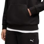 Puma Relaxed Sweat Suit Womens Tracksuit Black 691900 01 - Image 5