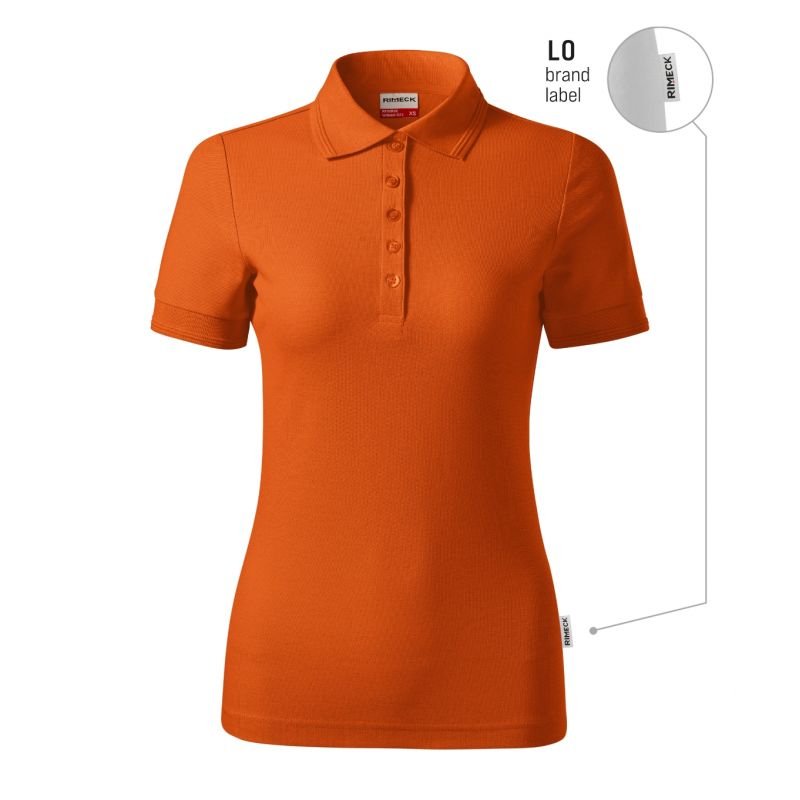 lupin-wear-ca-reserve-women-s-polo-shirt-orange-brand-label-1122235 Reserve Womens Polo Shirt (Orange (Brand Label)) - Image 1