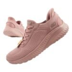 Skechers Bobs Squad-Chaos womens comfortable SLIP-INS sports shoes pink