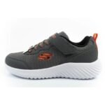 Skechers Bounder childrens sports shoes with Velcro, lightweight, fashionable gray - Image 2