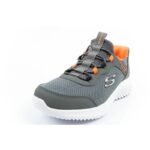 Skechers Bounder Slip-ins Junior Childrens Sports Shoes Gray - Image 3