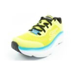 Skechers Max Cushioning Mens Lightweight Lime Running Shoes - Image 3