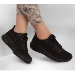 Skechers Memory Foam Bobs Squad Chaos W 117209 BBK shoes - Image 2