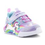 Skechers S-Lights Girls Unicorn Chaser Jr 302298N-LVMT shoes - Image 2