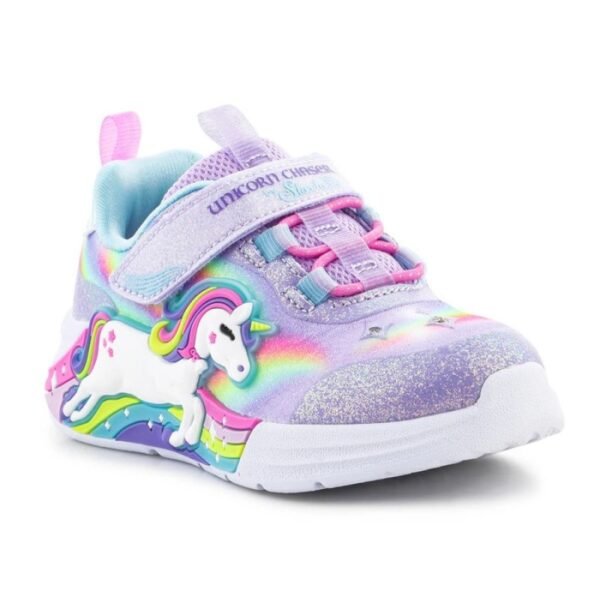 Skechers S-Lights Girls Unicorn Chaser Jr 302298N-LVMT shoes