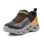 Skechers S Lights Jr 401650L-BKOR shoes - Image 4
