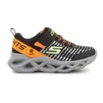 Skechers S Lights Jr 401650L-BKOR shoes - Image 7