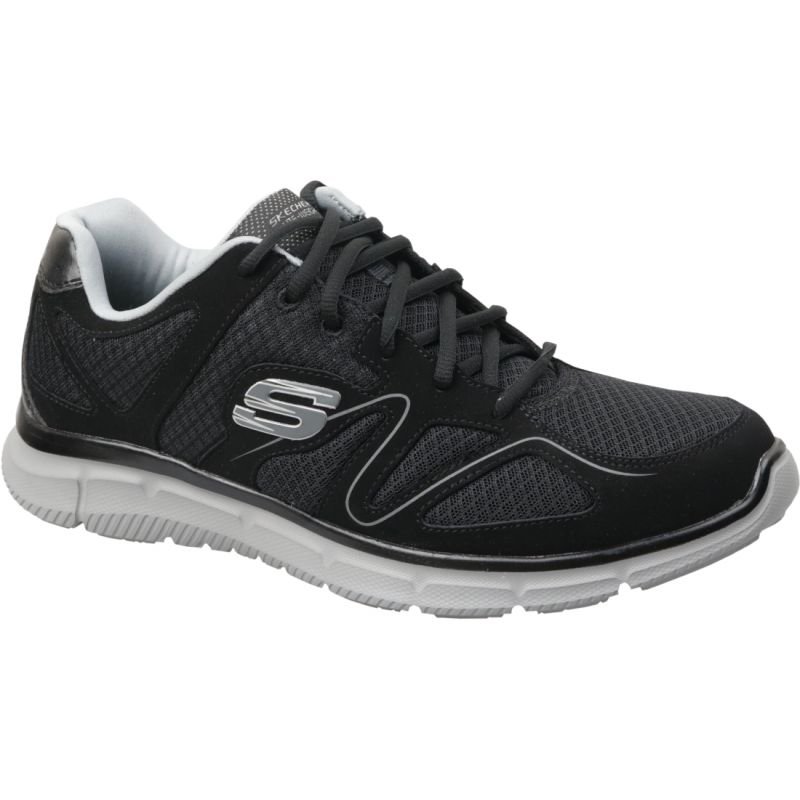 lupin-wear-ca-skechers-satisfaction-m-58350-bkgy-shoes-506034 Skechers Satisfaction M 58350-BKGY shoes - Image 1