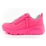 Skechers Uno Lite childrens sports sneakers shoes, pink, comfortable - Image 2
