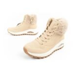 Skechers Uno Rugged Womens Insulated Winter Boots Brown - Image 8