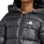Womens adidas ESS SD P HD J jacket black JV7767 - Image 5