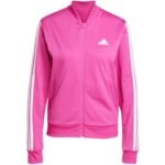Womens adidas Essentials 3-Stripes Tracksuit Pink JD5436 - Image 3