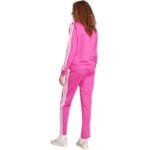 Womens adidas Essentials 3-Stripes Tracksuit Pink JD5436 - Image 5