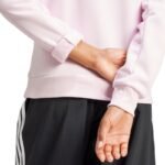 Womens adidas Essentials Small Logo Feel Cozy Hoodie Pink JN1856 - Image 6