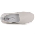 Womens beige leather slip-on shoes S.Barski LR61-7051 - Image 3