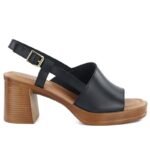 Womens black high-heeled sandals Potocki 54324 - Image 2