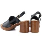 Womens black high-heeled sandals Potocki 54324 - Image 3