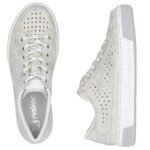 Womens comfortable, soft, beige openwork shoes Rieker L8849-60 - Image 3