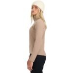 Womens fleece sweatshirt 4F F069 light brown 4FWAW25UFLEF069 82S - Image 4