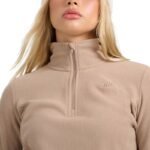 Womens fleece sweatshirt 4F F069 light brown 4FWAW25UFLEF069 82S - Image 5