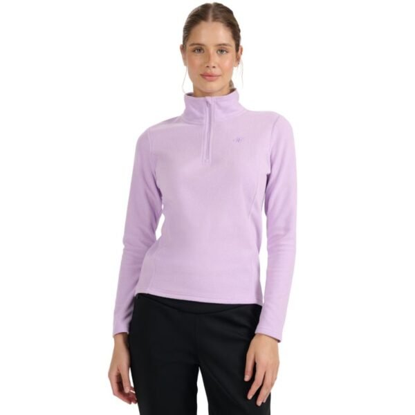 Womens fleece sweatshirt 4F F069 light purple 4FWAW25UFLEF069 52S