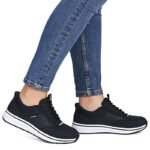 Womens navy blue high-heeled shoes Rieker L5850-14 - Image 6